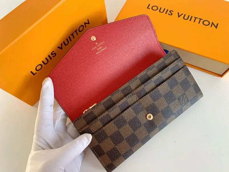 louis vuitton lv portefeuille s in red pour femme s_a5b5302